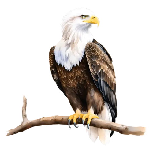Eagle watercolor clipart