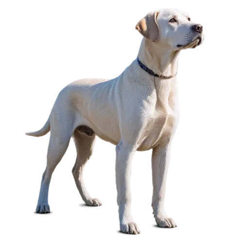 Labrador Retriever with sleek coat and athletic build, watercolor painting, transparent background